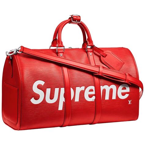 supreme lv duffle bag replica|louis vuitton red epi duffle.